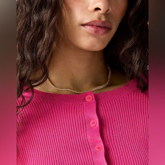 NWT J CREW Henley sweater in TENCEL™ blend in Cream/white - Picture 4 of 7